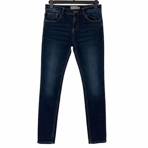 Lucky Brand Girls Zoe Skinny Jeans 16 Dark Wash Adjustable Waist Stretch EUC